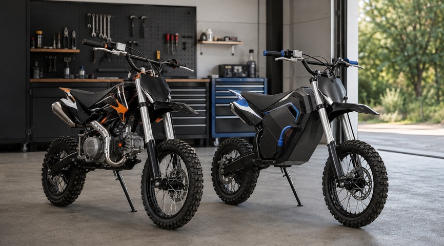 Бензиновый или электрический питбайк: что выбрать