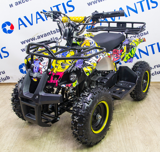 Детский квадроцикл ATV Classic 800w электрический Желтый (хип-хоп) pitbikemarket.ru