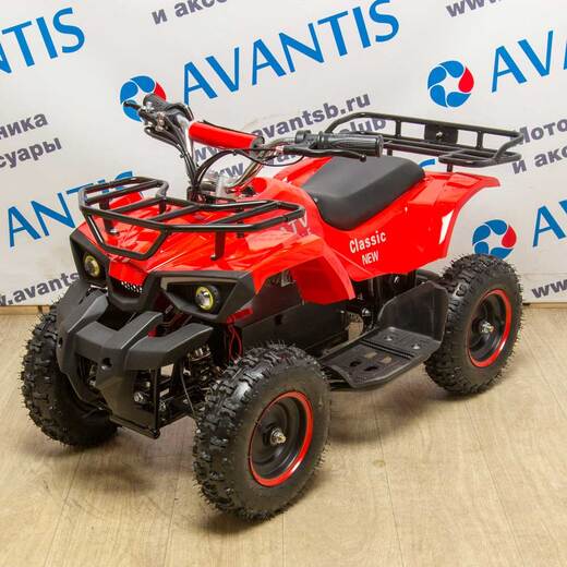 Детский квадроцикл ATV Classic 800w new электрический Красный pitbikemarket.ru