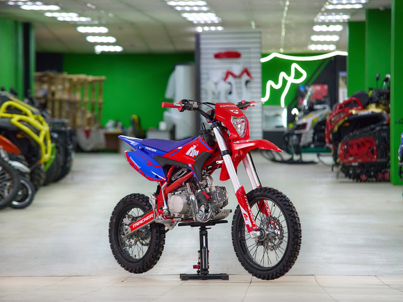 Питбайк Apollo RFZ START 125LE 17х14 Красный (фара, электростартер) pitbikemarket.ru