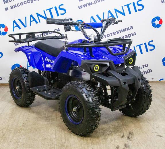 Детский квадроцикл ATV Classic E 800W NEW электрический Синий pitbikemarket.ru