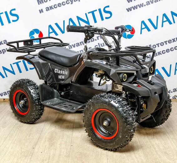 Детский квадроцикл ATV Classic E 800W NEW электрический Черный pitbikemarket.ru